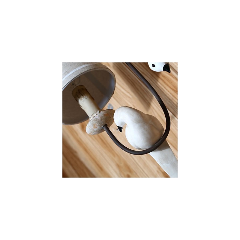 Mini Style Wall Sconces Country Wood Bamboo