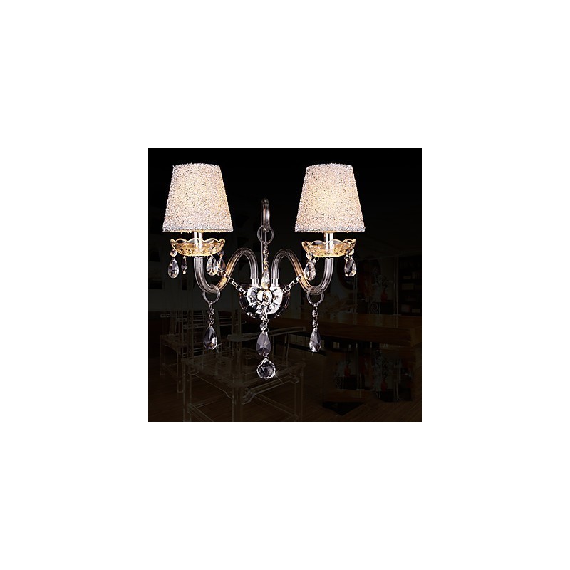 Crystal Wall Sconces Traditional Classic Glass