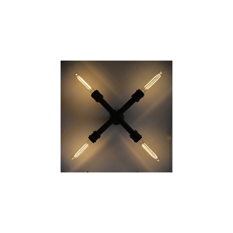 Industrial retro pipe wall