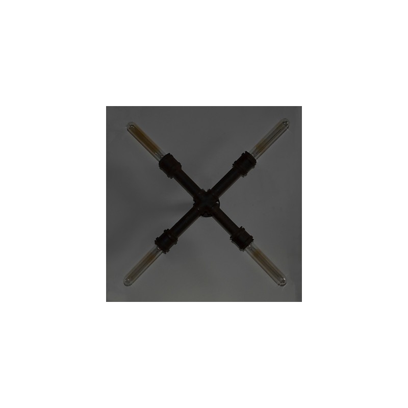 Industrial retro pipe wall