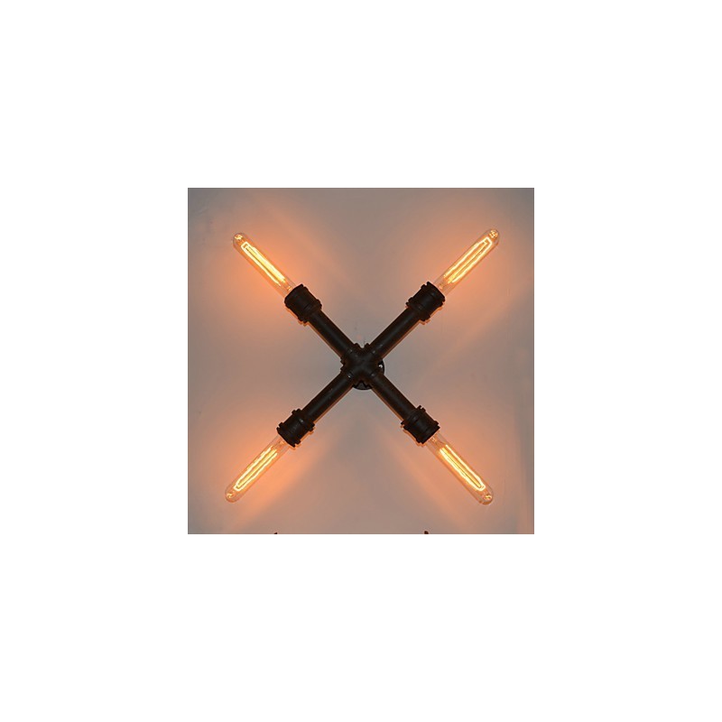 Industrial retro pipe wall