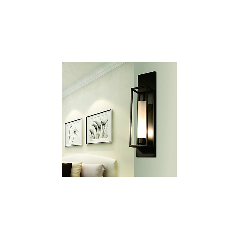 Wall Lights Wall Sconces Rustic Lodge Metal Dinning Room Bedroom Reading Room Metal+Glass