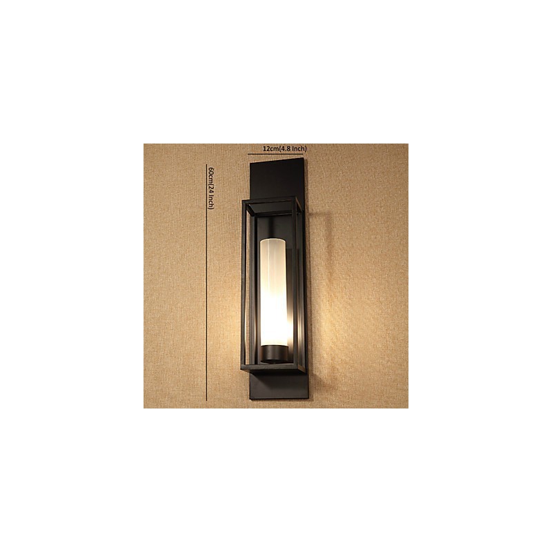 Wall Lights Wall Sconces Rustic Lodge Metal Dinning Room Bedroom Reading Room Metal+Glass