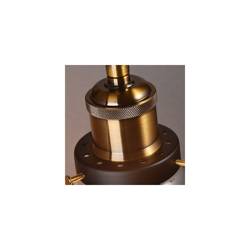 Retro Wall Light with Floral Glass Shade and Metal Bracket