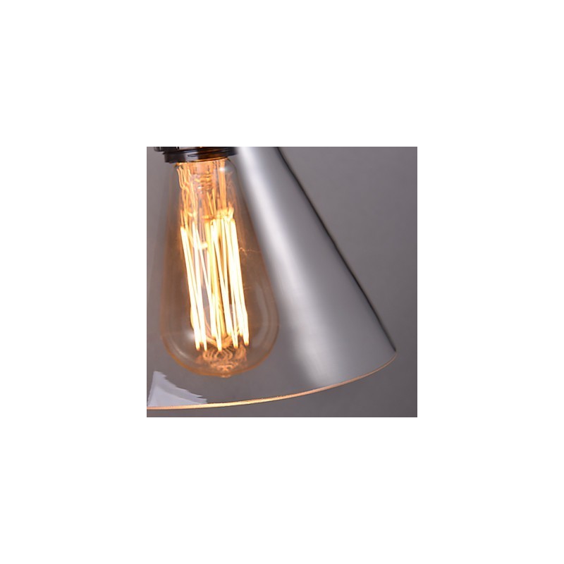 Retro Wall Light with Floral Glass Shade and Metal Bracket