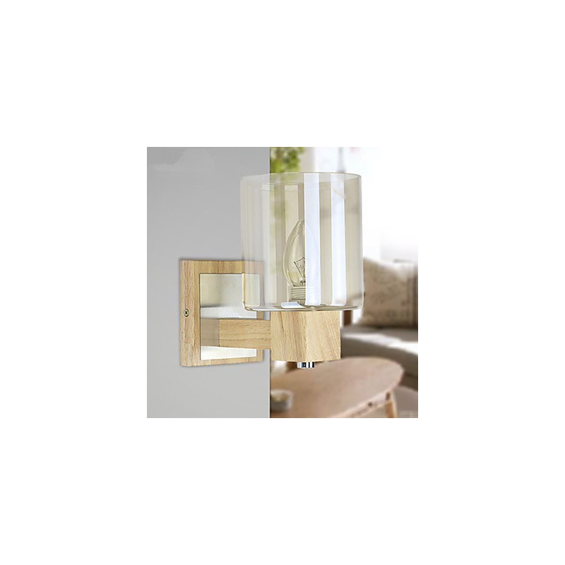 Wall Sconces Mini Style Traditional Classic Wood Bamboo