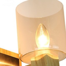 Wall Sconces Mini Style Traditional Classic Wood Bamboo