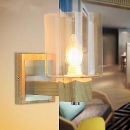 Wall Sconces Mini Style Traditional Classic Wood Bamboo