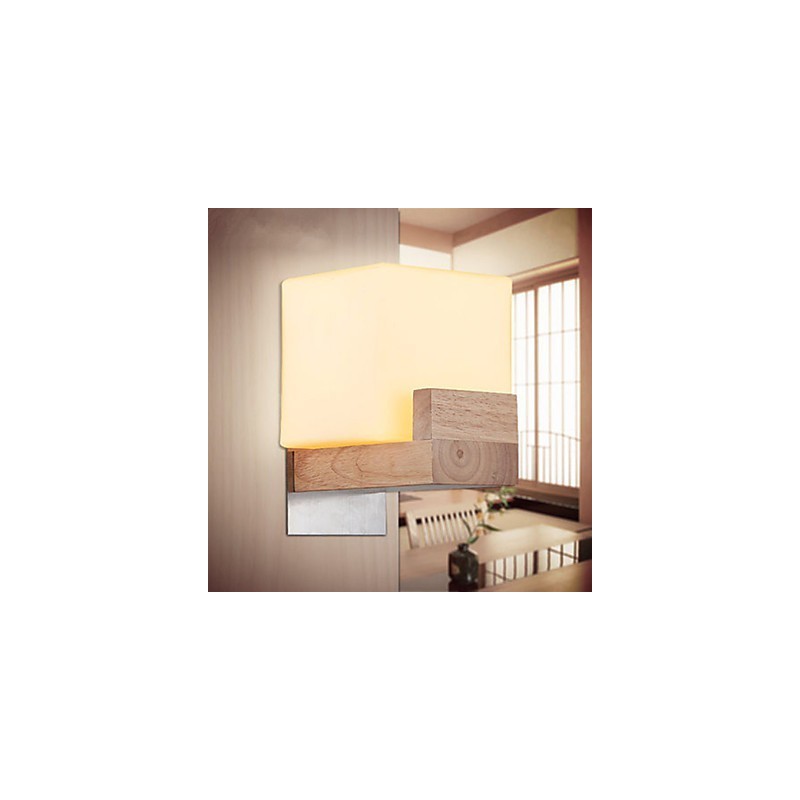 Wall Sconces Mini Style Traditional Classic Wood Bamboo