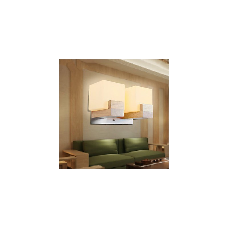 Wall Sconces Mini Style Traditional Classic Wood Bamboo