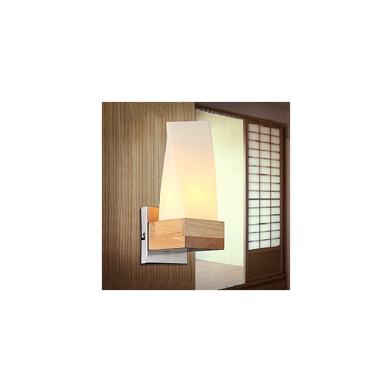 Wall Sconces Mini Style Traditional Classic Wood Bamboo