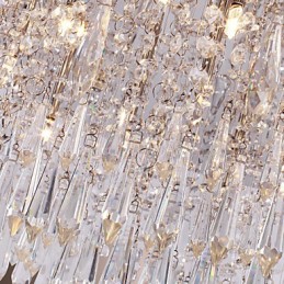 Modern Contemporary Crystal Chrome Flush Mount