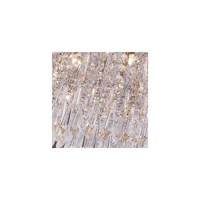 Modern Contemporary Crystal Chrome Flush Mount