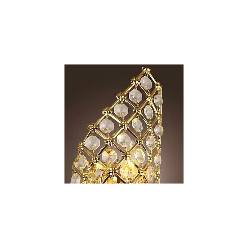 Artistic Crystal Wall Light with 2 Lights