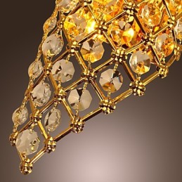 Artistic Crystal Wall Light with 2 Lights