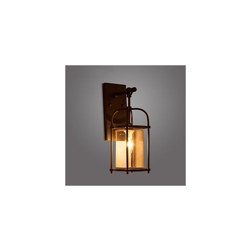 Creative Industrial Look Lamps North America Style Wall Lamps with Edison Flute Bulb Inside Bar Decoration Lights