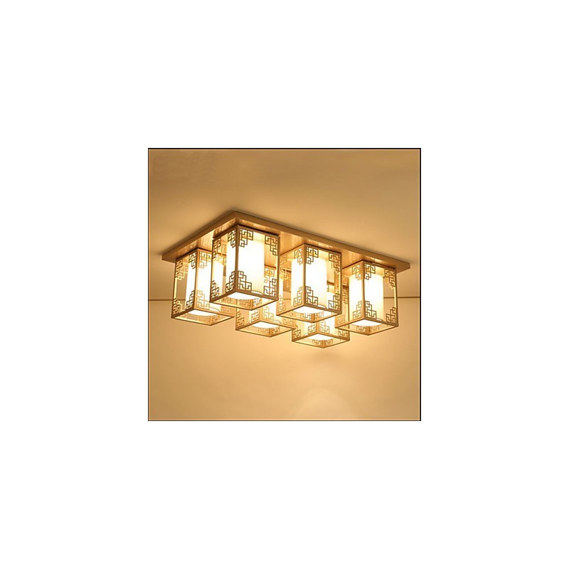 A Chinese Style Lamps Iron Ceiling Lighting Atmosphere