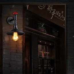 Mini Wall Light 1 Light Concise Cream Iron