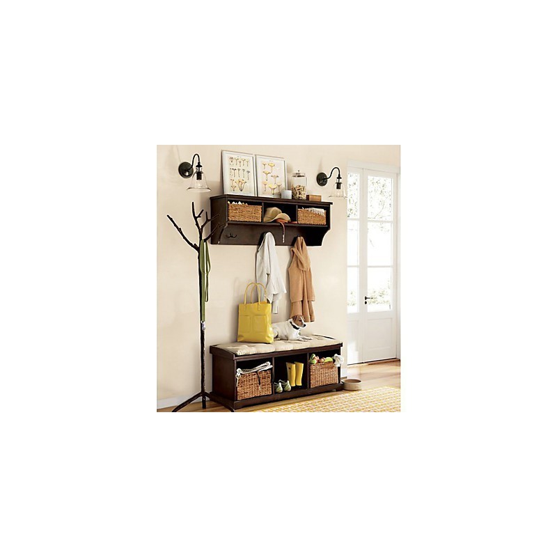 Nature Inspired Iron Wall Light with Transparent Glass Shade