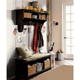 Nature Inspired Iron Wall Light with Transparent Glass Shade