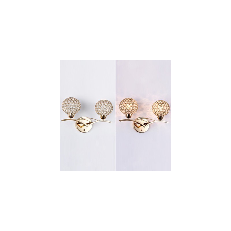 Wall Sconces Reading Wall Lights Crystal Mini Style Modern Contemporary Metal