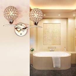 Wall Sconces Reading Wall Lights Crystal Mini Style Modern Contemporary Metal