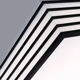 Contracted And Contemporary Black And Square Dome Light Light