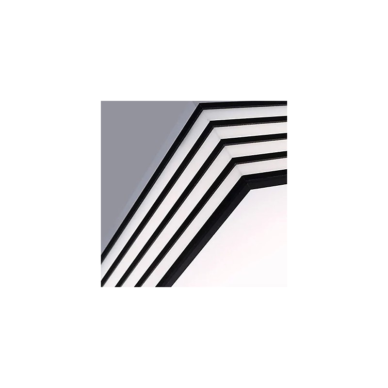 Contracted And Contemporary Black And Square Dome Light Light