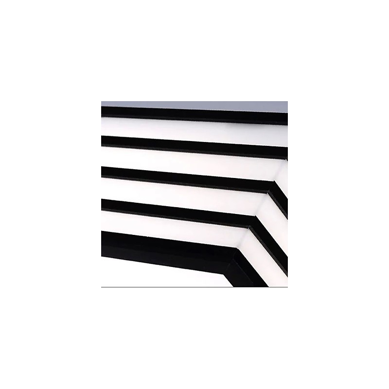 Contracted And Contemporary Black And Square Dome Light Light