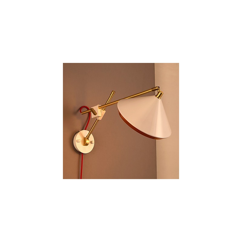 Rural Industrial Wind Restoring Ancient Ways Wrought Iron Rocker Arm Folded Wall Lamp Lights