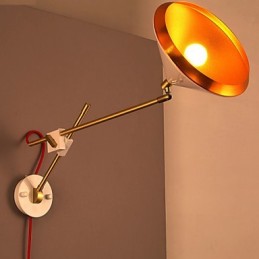 Rural Industrial Wind Restoring Ancient Ways Wrought Iron Rocker Arm Folded Wall Lamp Lights