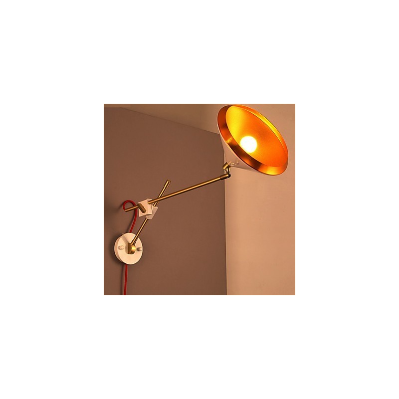 Rural Industrial Wind Restoring Ancient Ways Wrought Iron Rocker Arm Folded Wall Lamp Lights