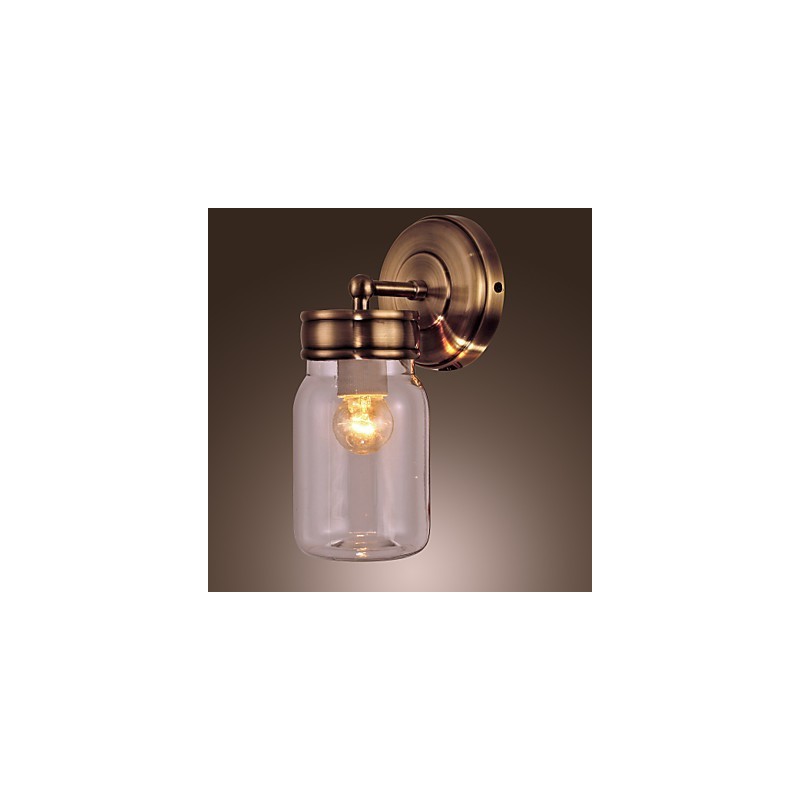 Rustic Wall Light In Bottle Shape