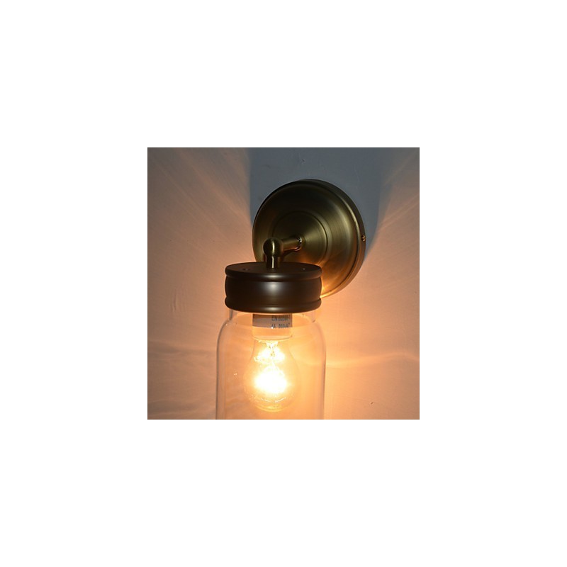 Rustic Wall Light In Bottle Shape