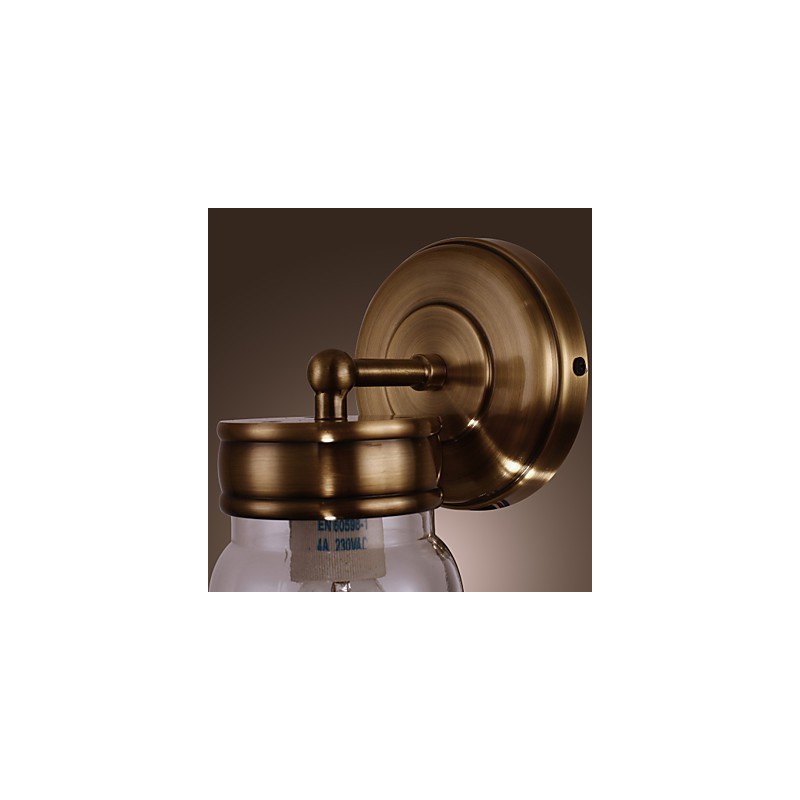 Rustic Wall Light In Bottle Shape