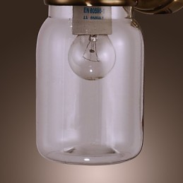 Rustic Wall Light In Bottle Shape