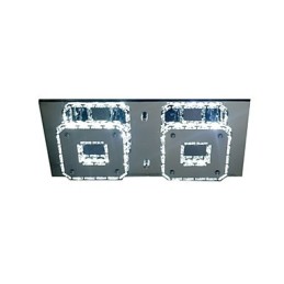 Modern Contemporary Electroplated Metal Flush Mount