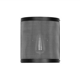 Vintage Style Simplicity steel Wire Mesh and Metal Wall Sconce Living Room Hallway Attic Garage Basement Wall Lamp