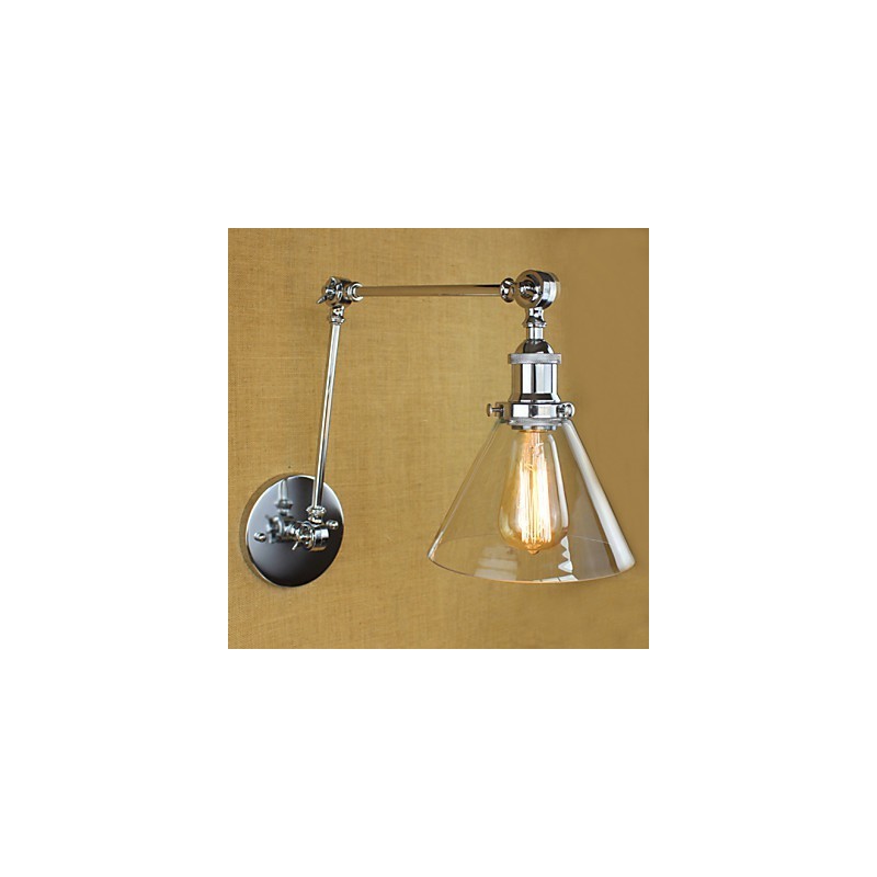 Silver Mediterranean Village complex decorative wall sconce