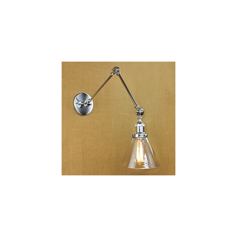 Silver Mediterranean Village complex decorative wall sconce