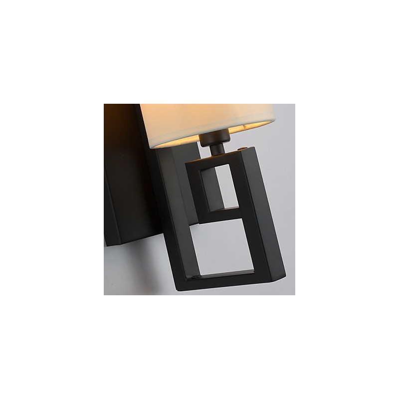 Modern American Style Antique Lamp Living Room Bedroom Hotel Rooms White Cloth Wall Lamp