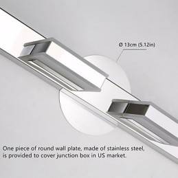 Square Mirror Lamp Stainless Steel And Acrylic