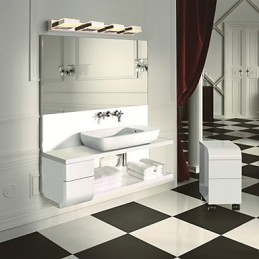 Square Mirror Lamp Stainless Steel And Acrylic