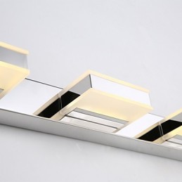 Square Mirror Lamp Stainless Steel And Acrylic