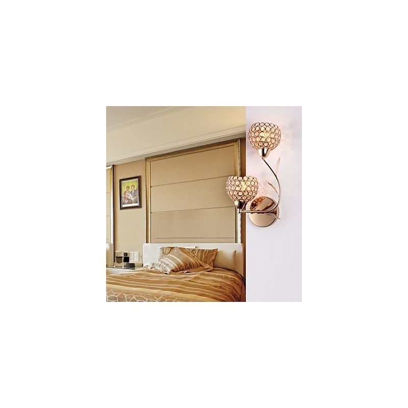 Wall Sconces Reading Wall Lights Crystal Mini Style Modern Contemporary Metal