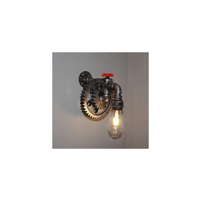 Creative Iron Bar Restaurant Bar Aisle Wall Lamp Wall Lamp Loft Industrial Gear Personality To Do The Old Water Pipes
