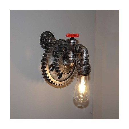 Creative Iron Bar Restaurant Bar Aisle Wall Lamp Wall Lamp Loft Industrial Gear Personality To Do The Old Water Pipes