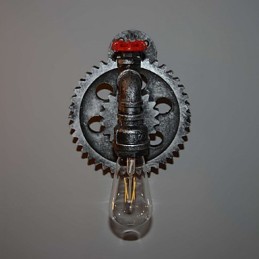 Creative Iron Bar Restaurant Bar Aisle Wall Lamp Wall Lamp Loft Industrial Gear Personality To Do The Old Water Pipes