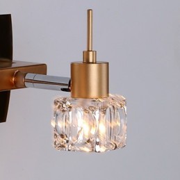 Crystal Bathroom Lighting Modern Contemporary G4 Metal