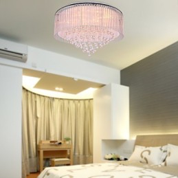 Modern Contemporary Crystal Electroplated Flush Mount